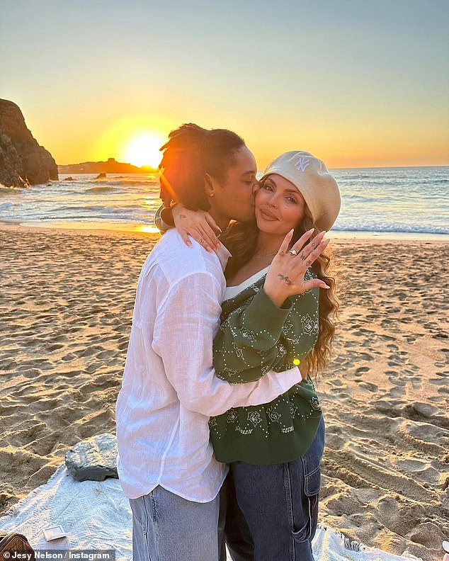 However the announcement has coincided with the same day her former bandmate Jesy decided to announce her engagement to her boyfriend Zion Foster