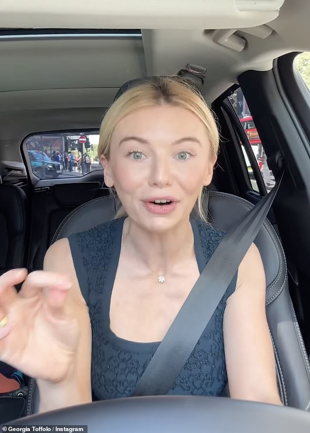 Georgia Toffolo, 30, incurred the wrath of fans after sharing a 'concerning' video from inside her car on Thursday
