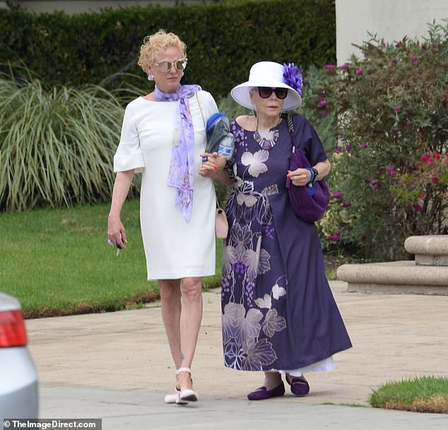 The Oscar-nominated actress, 64, stepped out with her Emmy winner mother Elaine Madsen, 93, in Los Angeles almost three months after the Kill Bill star's death from cardiac arrest aged 67