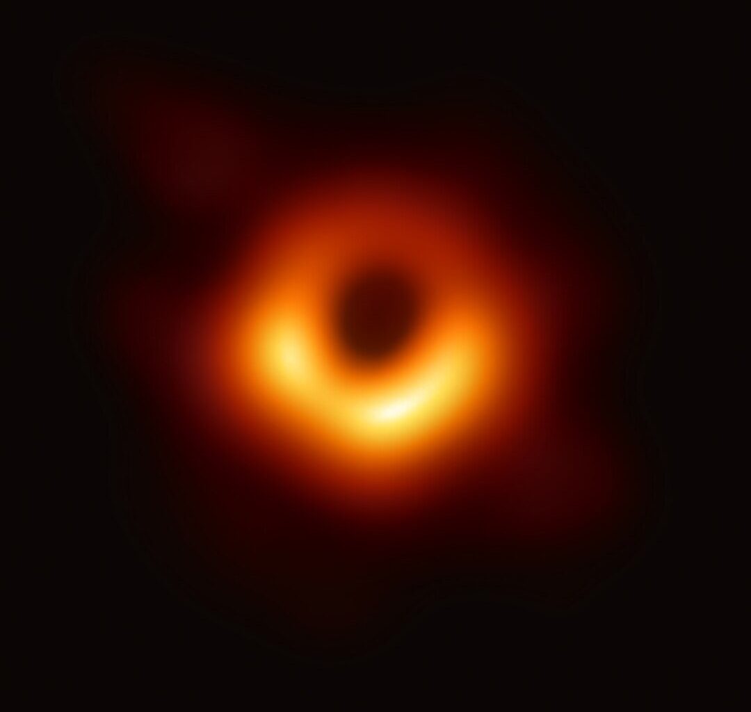 A team of researchers have been studying galactic black holes like this behemoth at the centre of M87. The shadow of a black hole is the closest we can come to an image of the black hole itself, a completely dark object from which light cannot escape (Credit : Event Horizon Telescope)