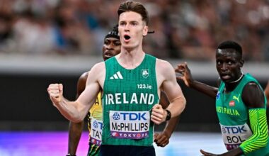 Ireland’s Cian McPhillips and Mark English qualify in style for 800m semi-finals at World Athletics Championships
