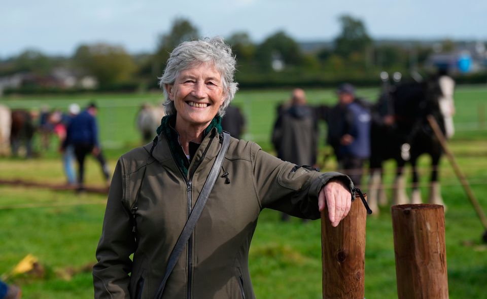 Presidential Candidate Catherine Connolly at the National Ploughing Championships at Tullamore, Co  Offaly. Pic: Niall Carson/PA Wire