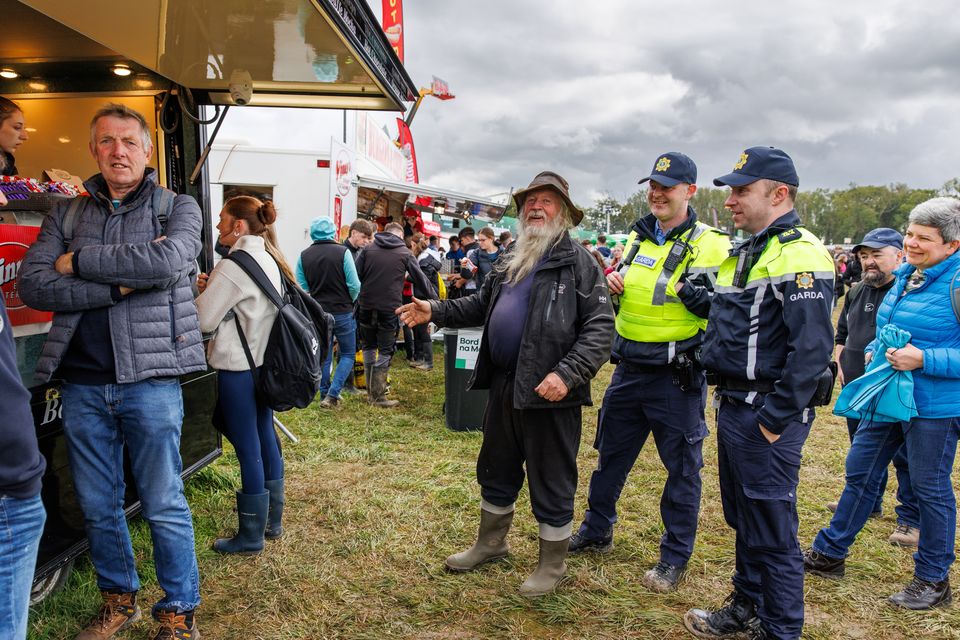 Queuing for snacks on day one of the National Ploughing Championships. Pic: Mark Condren