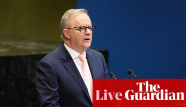 Australia news live: Albanese calls on world to choose different path in Middle East conflict and remembers Zomi Frankcom at UN | Australia news