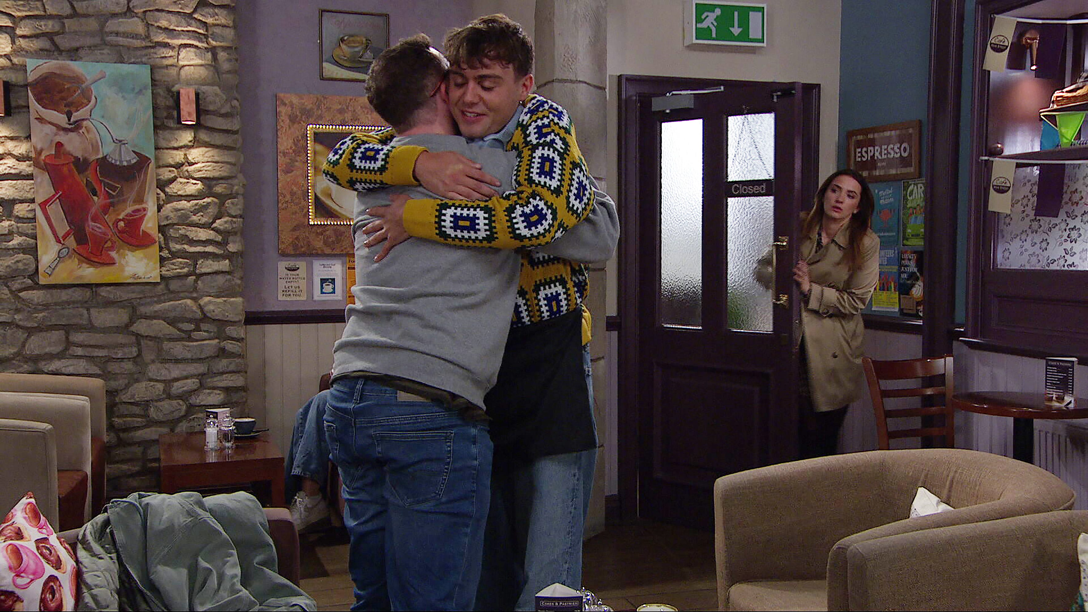 gabby thomas, vinny dingle, lewis, emmerdale