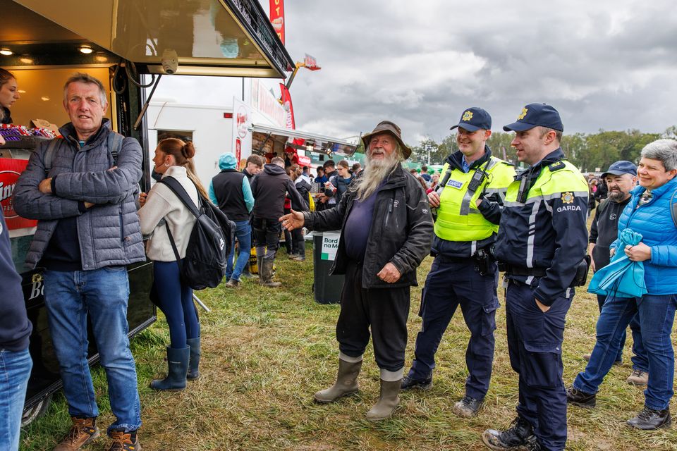 Queuing for snacks on day one of the National Ploughing Championships. Pic: Mark Condren