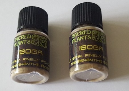 Iboga in small jars