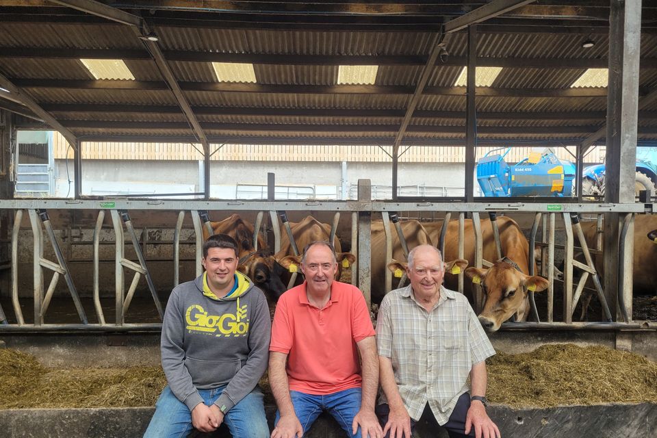 Lyndsay, Ashley and Kensy Fleming of Potterswalls Jersey herd in Co Down