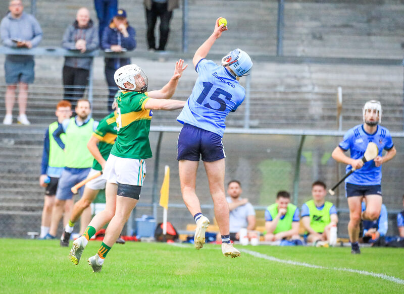 Barryroe's Michael Walsh claims the ball in midfield. Picture: David Creedon