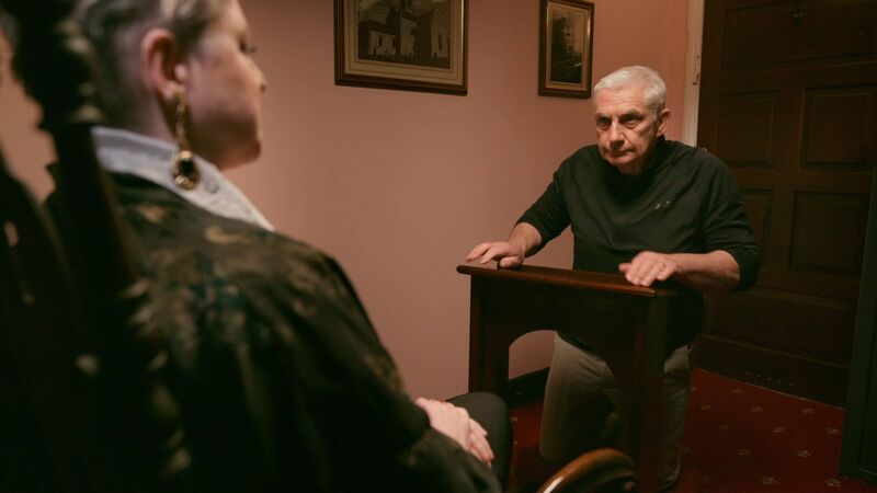 Siobhán McSweeney with Paudie.