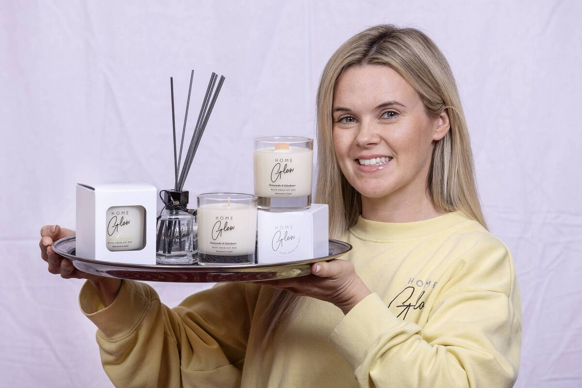Christine Scully, from Tinryland, Co Carlow, owner and creator of Home Glow soy candles and wax melts.