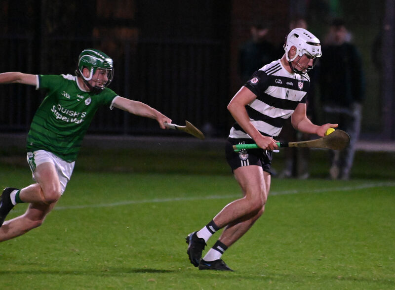 Midleton's Ciaran Kelly breaks from Ballincollig's Eoin Harris. Picture; Eddie O'Hare Midleton's Ciaran Kelly breaks from Ballincollig's Eoin Harris. Picture; Eddie O'Hare