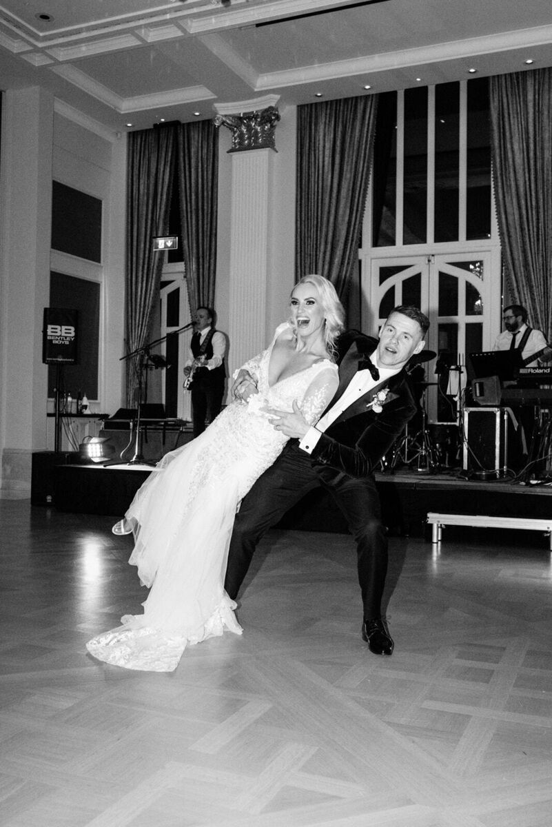 Niamh deBrún and her husband TJ Reid on their wedding day.
                     
                        Niamh deBrún and her husband TJ Reid on their wedding day.