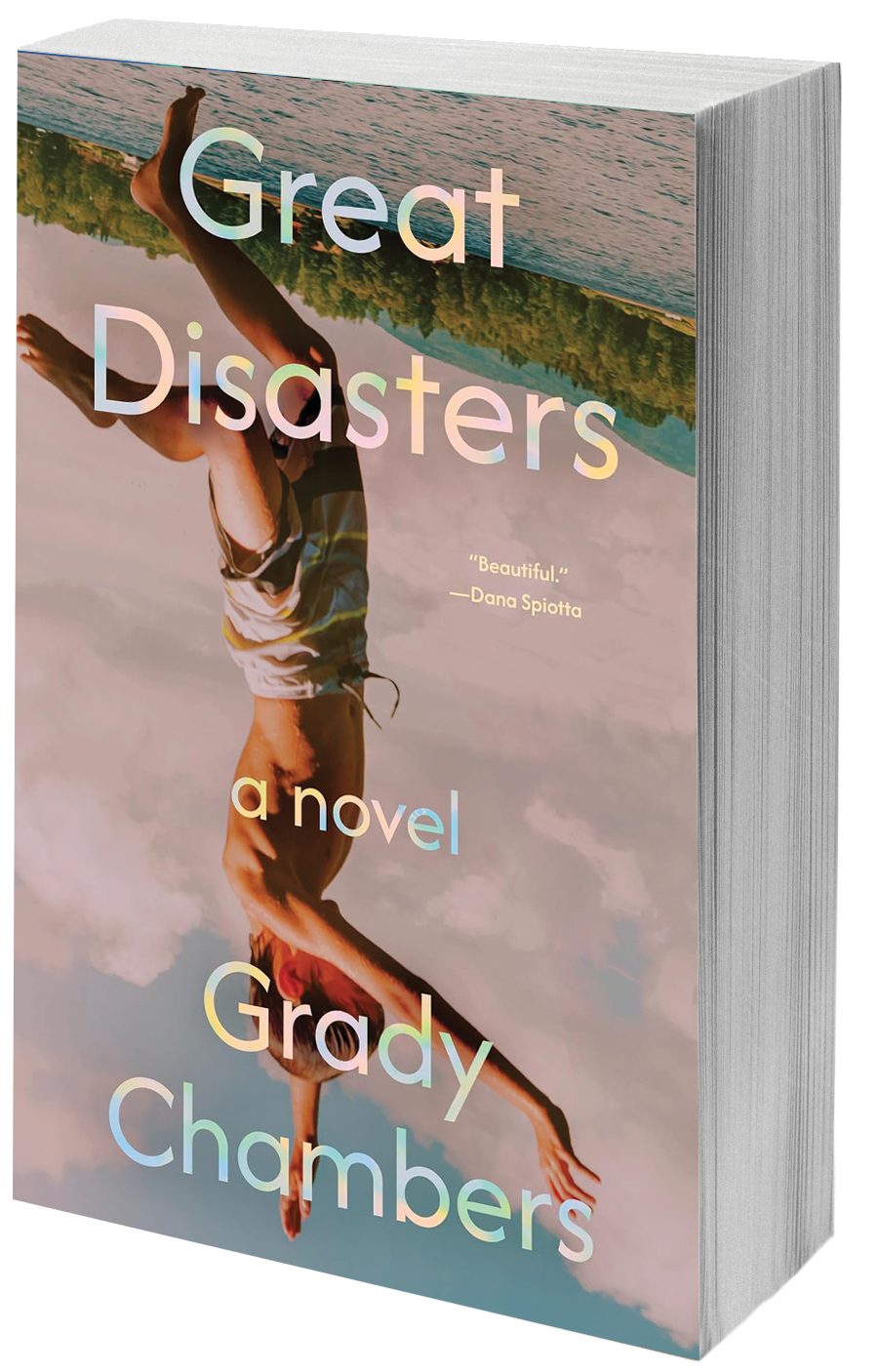 book cover boy jumping in water upside down