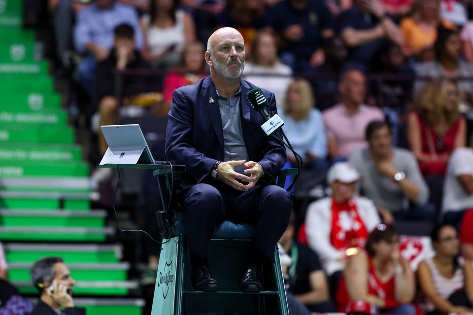 Irish umpire Fergus Murphy. Photo: Alex Dodd - CameraSport via Getty Images