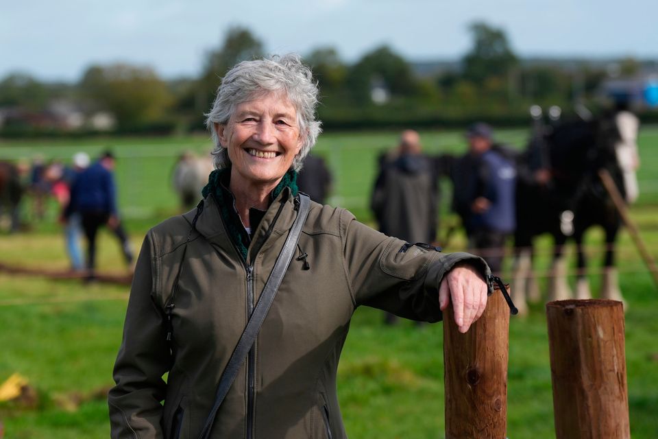 Presidential Candidate Catherine Connolly at the National Ploughing Championships at Tullamore, Co  Offaly. Pic: Niall Carson/PA Wire