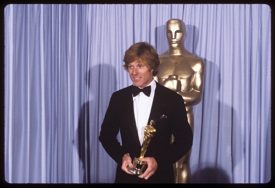 Robert Redford with his Best Director Oscar for Ordinary People. Photo: Getty Images