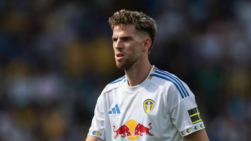 Anton Stach at Leeds United looking serious