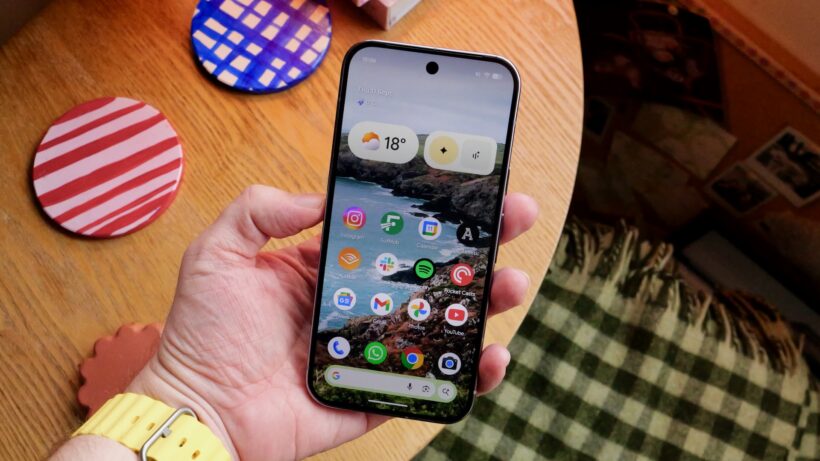 Google Pixel 10 Pro in hand
