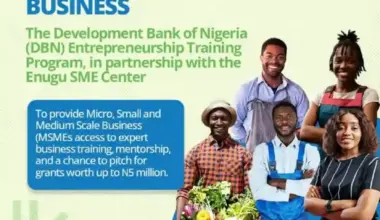 Enugu DBN entrepreneurship training program (DETP) 5m prize