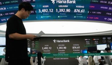 Global shares trade mixed after Wall Street rally takes a pause