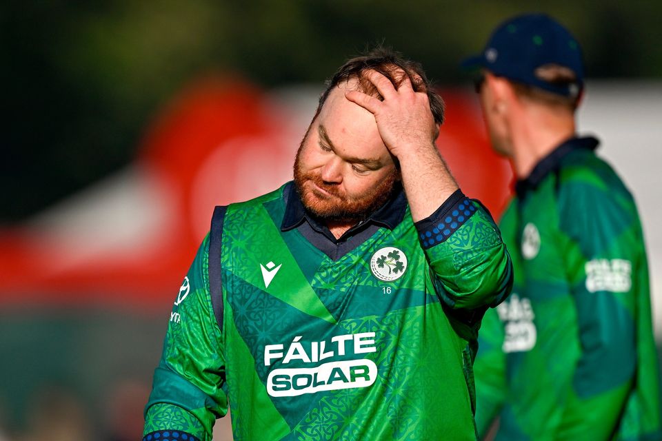 Ireland captain Paul Stirling after Ireland's T20 defeat to England at Malahide Cricket Ground. Photo: Seb Daly/Sportsfile