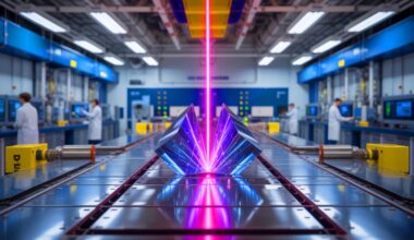 Illustration of the titanium-sapphire crystal that helps transfer power into ZEUS's laser pulses at the University of Michigan.