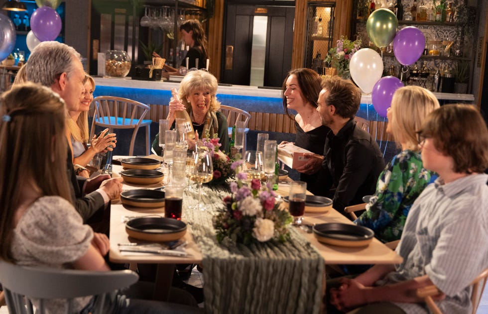 audrey's birthday tea, coronation street