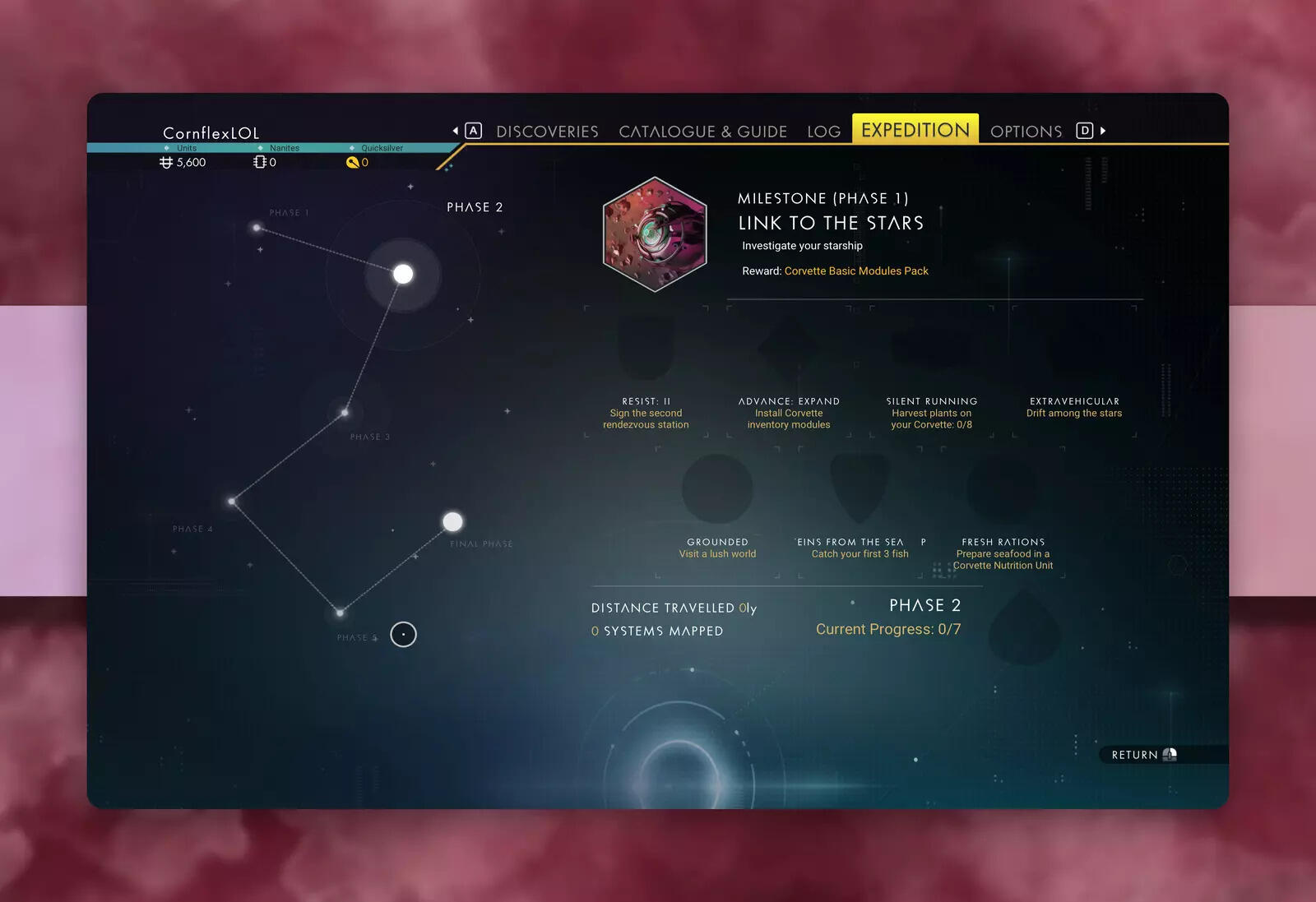 Corvette Expedition 19 Phase 2 (Image via Hello Games) Corvette Expedition 19 Phase 2