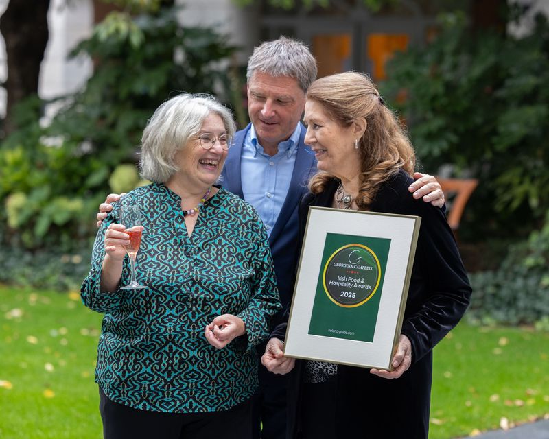 Fern Allen, John Brennan and Georgina Campbell. Photo: Paul Sherwood
