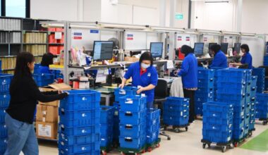 Some 3,000 brand-new books are catalogued and processed daily at the Library Supply Centre.