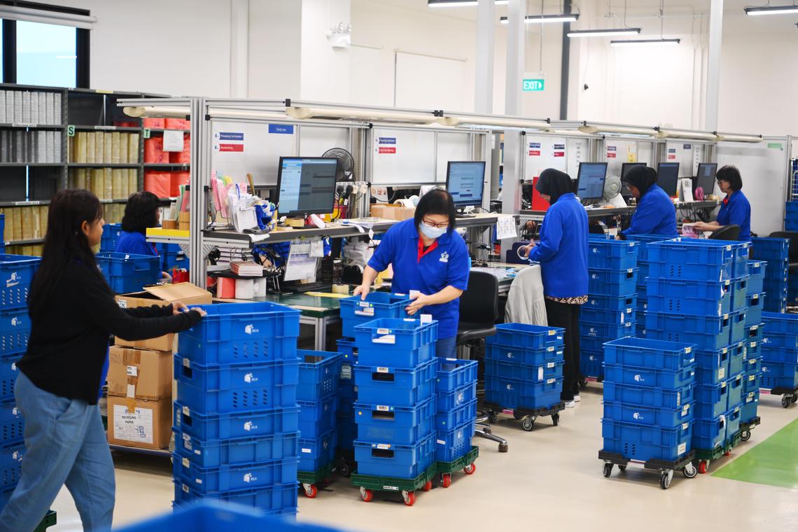 Some 3,000 brand-new books are catalogued and processed daily at the Library Supply Centre.