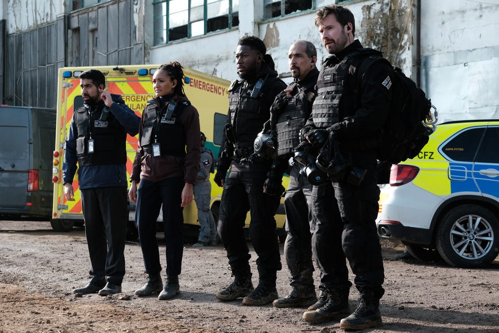 maanuv thiara, natalie simpson, eric shango, nabil elouahbi, mark rowley, trigger point season 3