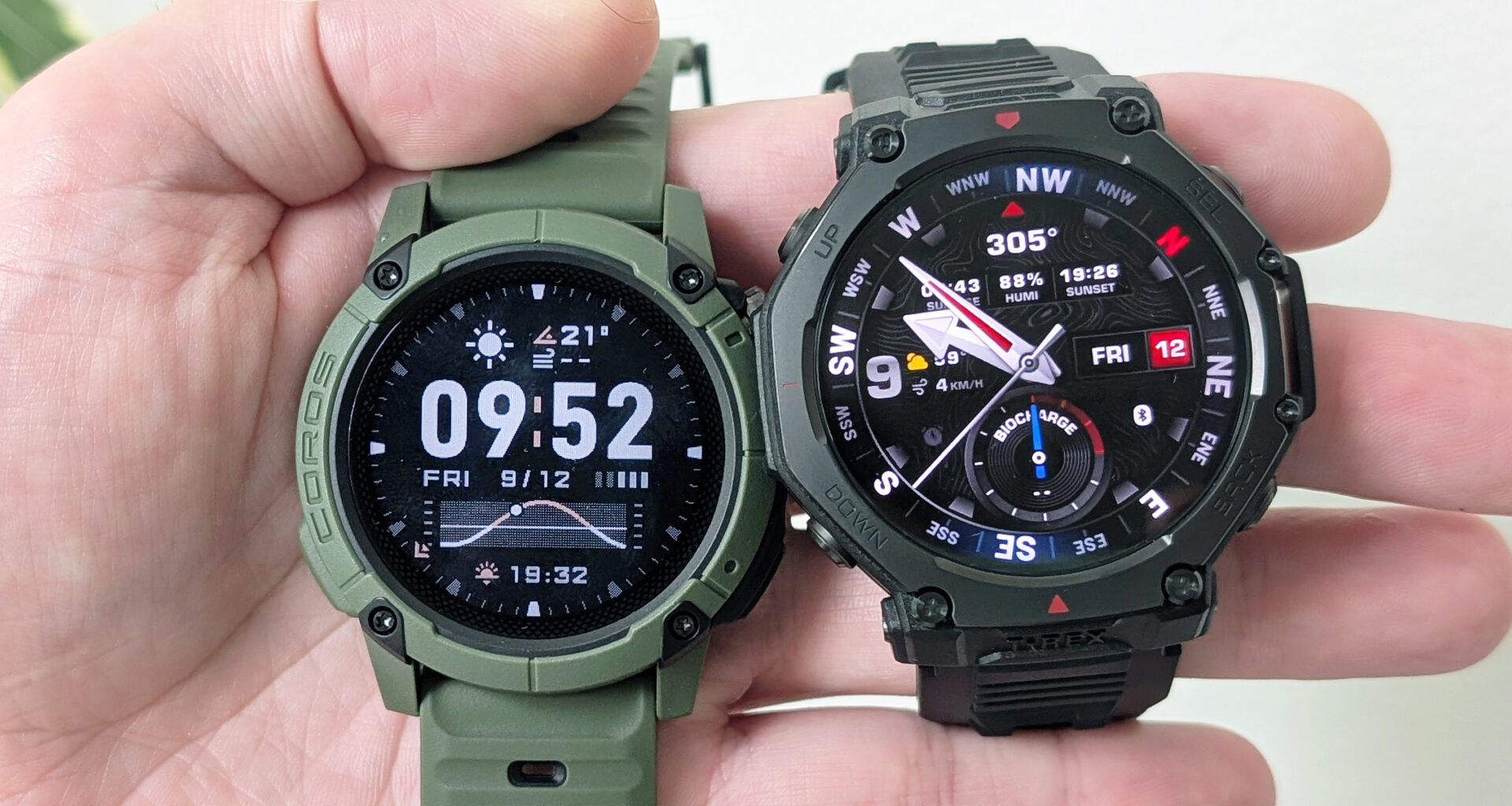 Coros Nomad and Amazfit T-Rex 3 Pro