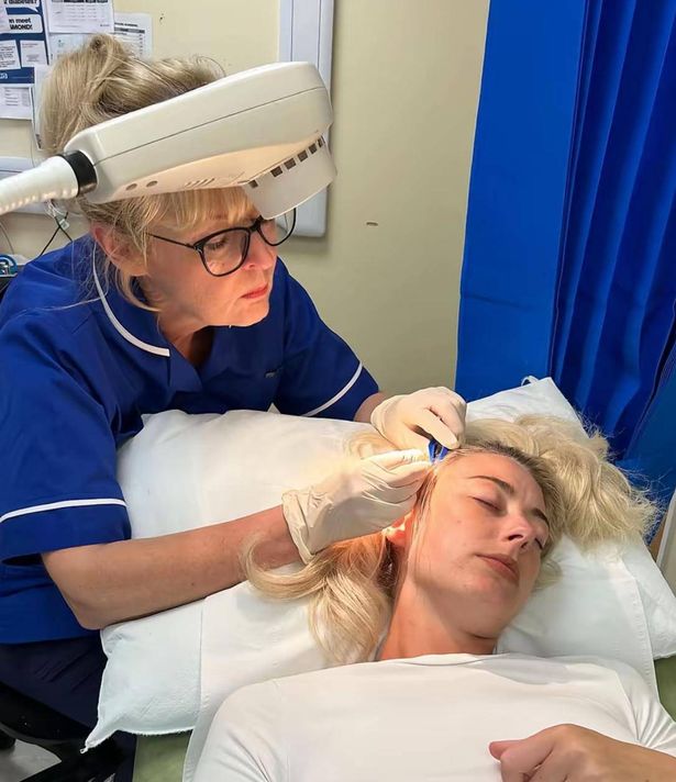 Jessie during treatment