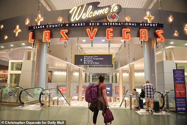 Recent figures from Harry Reid International Airport show August recorded 4.56million passengers - an almost six percent drop compared to the same month last year