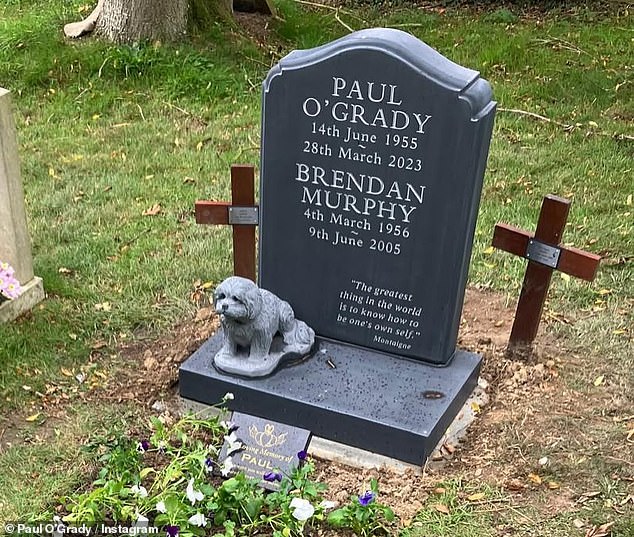 He was laid to rest the following month in St. Rumwold's Churchyard in Bonnington, Kent and for the last two years, his grave has been marked wooden crosses and ornaments