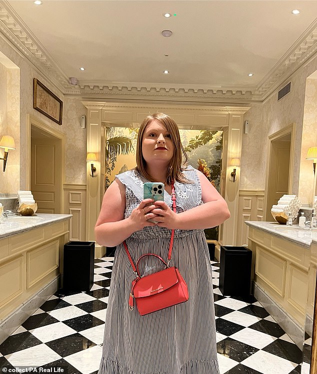 Ms Devine says that she had been heavy her whole life, and at her largest wore a UK size 18