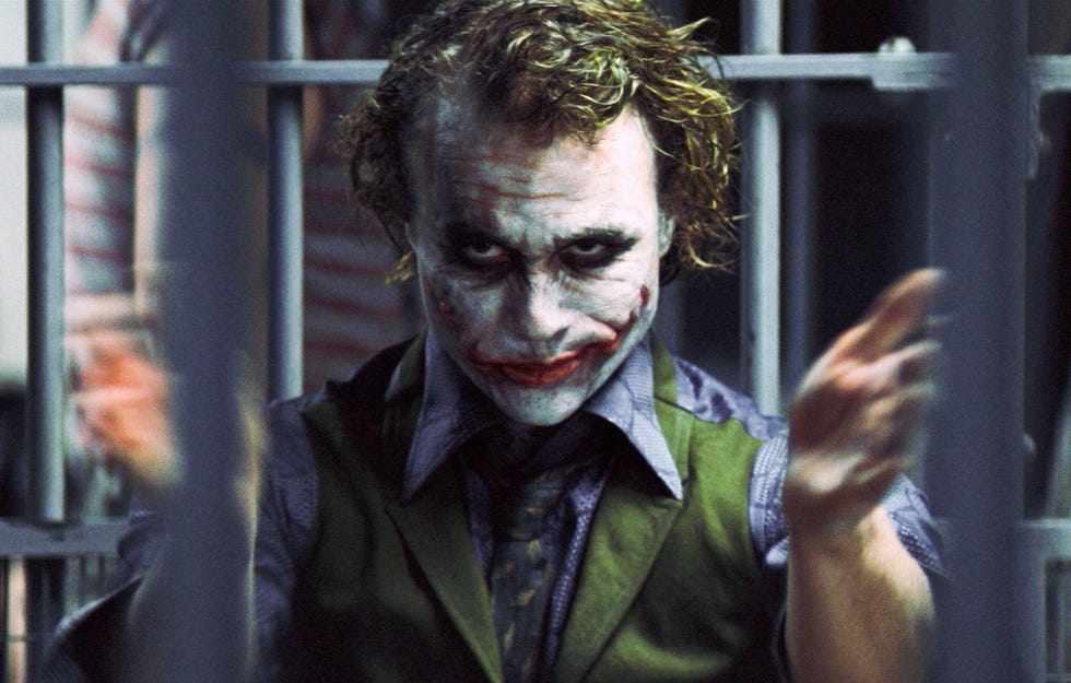 heath ledger as the joker, batman the dark knight,