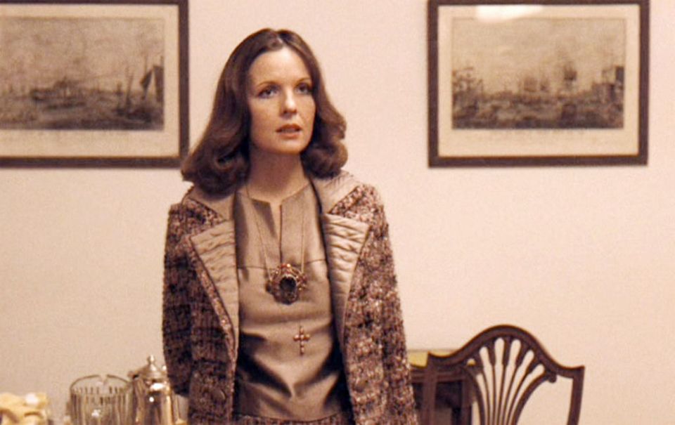 Diane Keaton as Kay Corleone "The Godfather: Part II", released in 1974.  Screen capture. Paramount Pictures. (Photo by CBS via Getty Images)