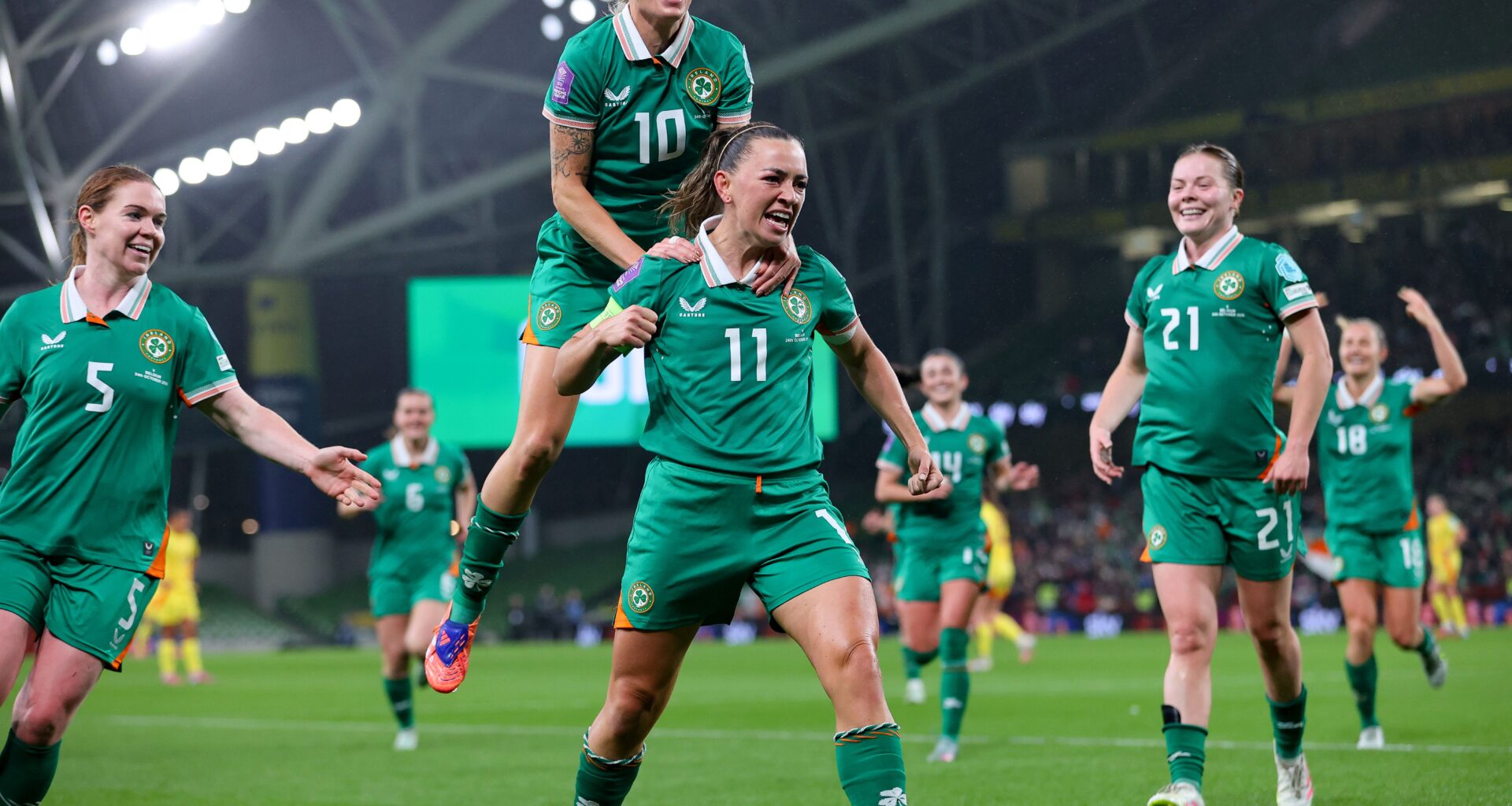 Ireland take 4-2 lead to Belgium in playoff