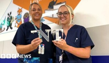 Leighton Hospital nurses awarded for infant safer sleep initiative