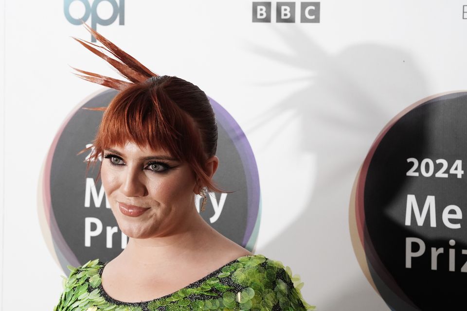 CMAT during the announcement of the shortlist for the Mercury Prize in 2024 (Ian West/PA)