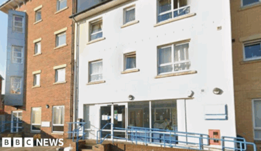 The Family Hub in Penrth is within a three-storey white block.