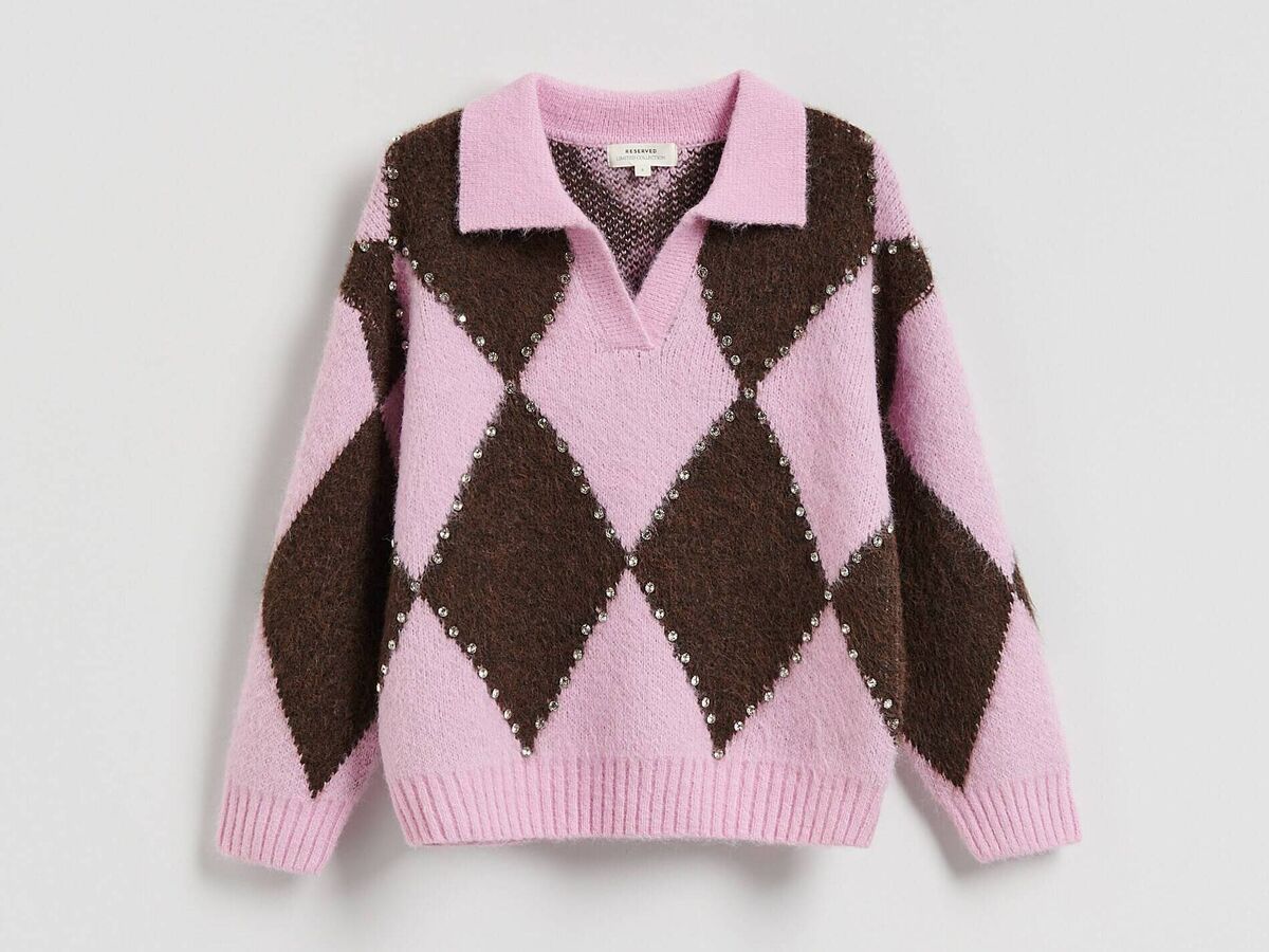 Argyle Polo Sweater, €55.99, Reserved