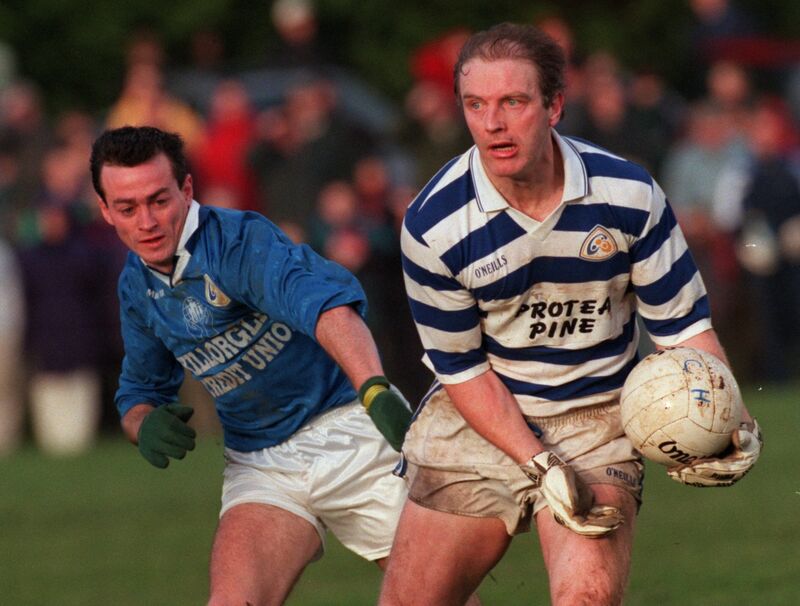 Castlehaven's Larry Tompkins on the attack against Laune Rangers. Picture: Des Barry