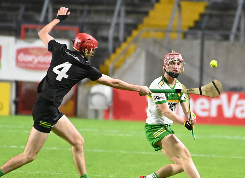 Bride Rovers' David Barry looks to get the ball past Shane Cotter of Castlelyons. Picture: Eddie O'Hare