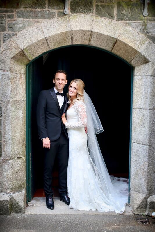 Laura and her husband Jamie on their wedding day.