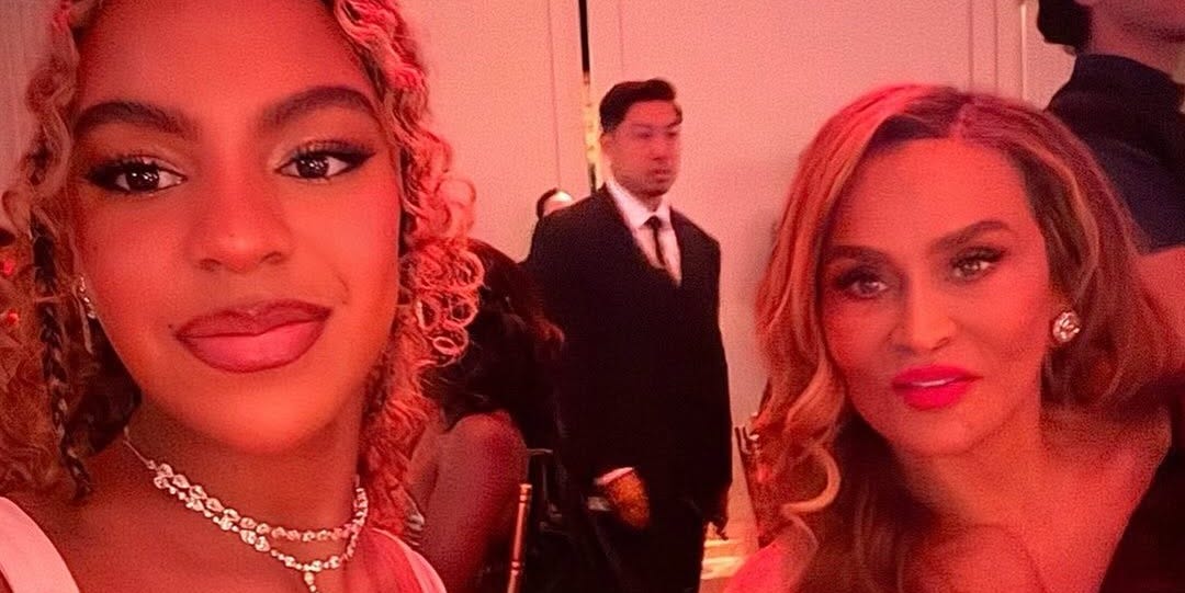 Blue Ivy Wears Pink Gown and Feathers to Angel Ball With Tina Knowles