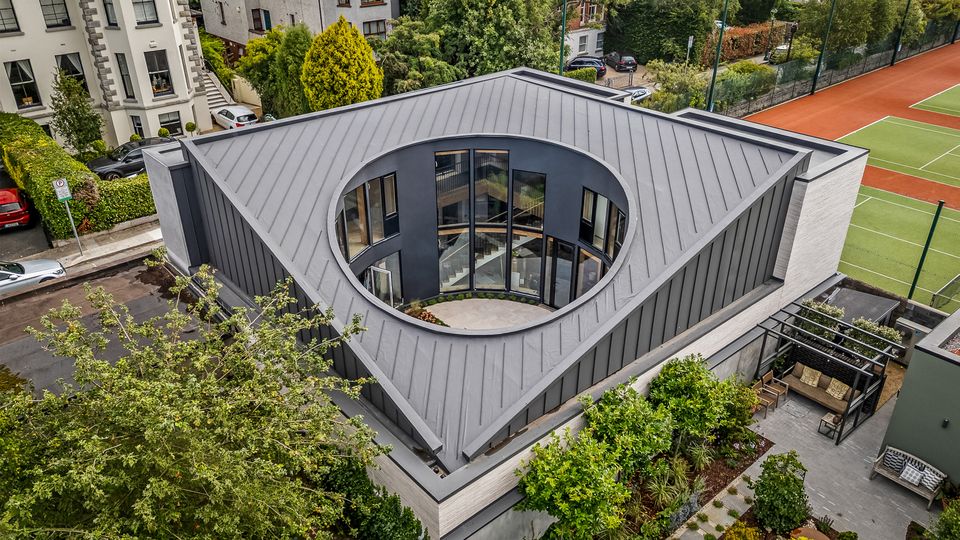 An aerial view of the O House, 10 Palmerston Villas, Dublin 6